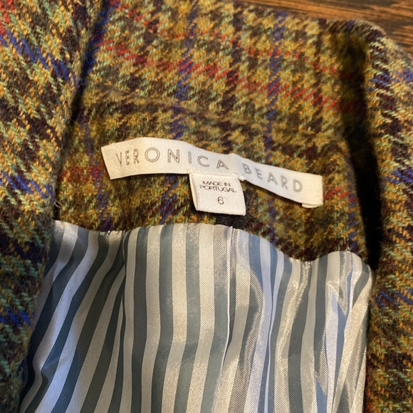 Veronica Beard Plaid Hamlin Dickey Wool Blazer - Picture 3 of 5